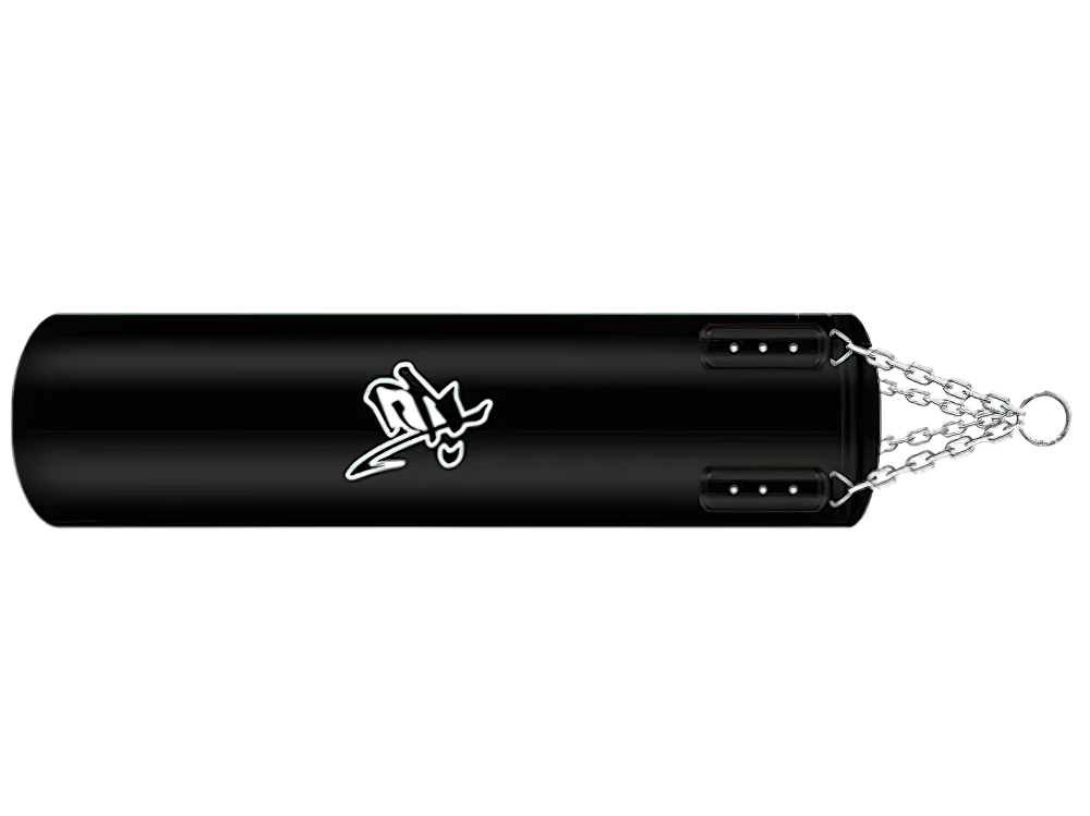 Durable SF2720 hanging punching bag for boxing, kickboxing, and MMA training with reinforced chain and tough synthetic leather.